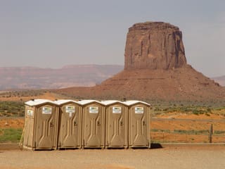Monument Valley with Porta-Potties
